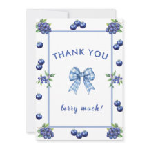 Une carte de remerciement de Baby Shower aux fruit