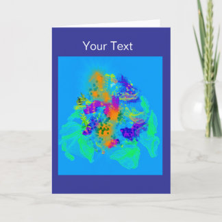 Remerciements Une carte de voeux Flare of Color