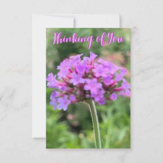 Remerciements Une touche de Z "Pensez à vous" carte de gros plan (Devant)