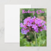 Remerciements Une touche de Z "Pensez à vous" carte de gros plan (Devant / Derrière)