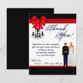 Remerciements uniforme hispanique marin du carte de (Devant / Derrière)