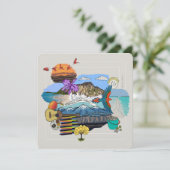 Remerciements Venezuela ✨ carte de voeux de la terre magique (Debout devant)