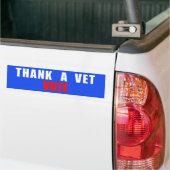 Remerciements Vet Vote Bumper Sticker (Sur camion)