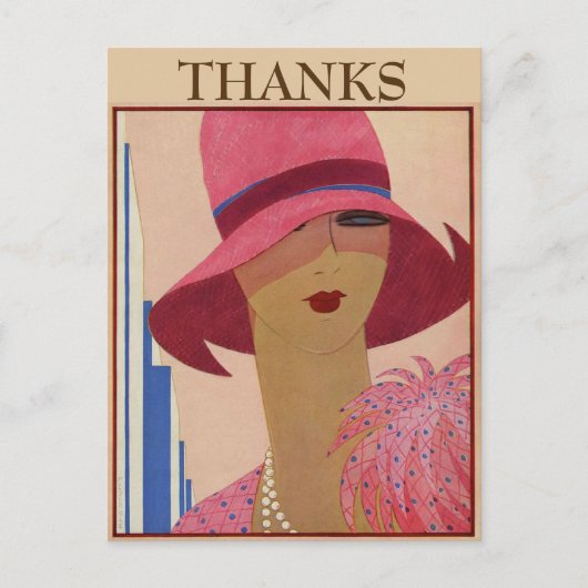 Remerciements Vintage, modifier la carte postale t (Devant)