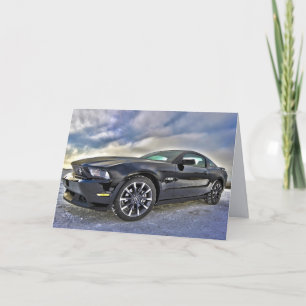 REMERCIEMENTS VOITURE DE MUSCLE NOIR ACCUEILLANT LA CARTE D'ANNI