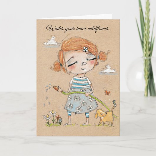 Remerciements Votre Fleur sauvage interne - Carte de voeux (Devant)