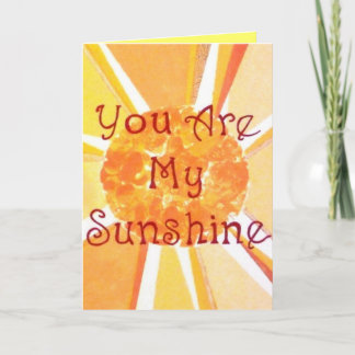 Remerciements Vous êtes ma carte de voeux Sunshine (vide)