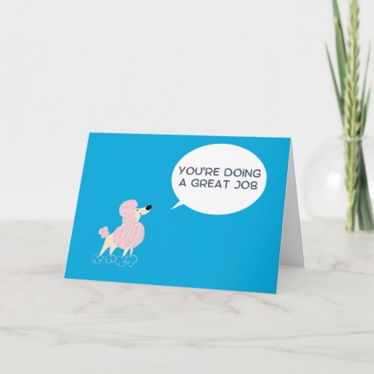 Remerciements Vous faites une excellente carte de voeux de trava (Devant)