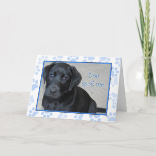 Remerciements Vous Me Gâchez - Je l'aime ! Carte de remerciement
