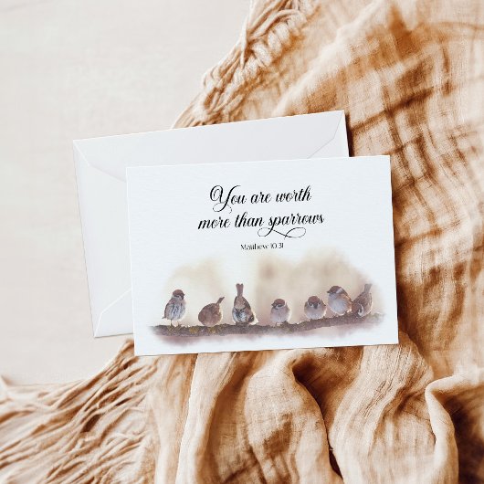 Remerciements Vous valez plus que la carte de voeux sparrows