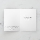 Remercier Dieu pour vous a plié Carte de remerciem (Intérieur)