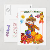 REMERCIEZ ! ~ Carte postale 4 enfants (Devant / Derrière)