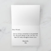 Remerciez la carte de vacances d'automne (Intérieur)