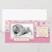 Remerciez le carte photo de fille de ciel (Devant / Derrière)