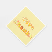 Remerciez les serviettes en papier Thanksgiving (Coin)