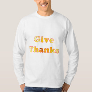 Remerciez les T-shirts Thanksgiving