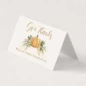 Remerciez Merci Thanksgiving Gratitude Place Card (Front)