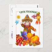 REMERCIEZ-VOUS ! ~ Carte postale 4 enfants (Devant / Derrière)