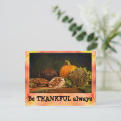 REMERCIEZ-VOUS TOUJOURS Carte de voeux d'automne (Debout devant)