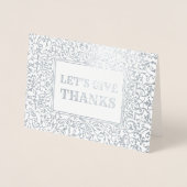 Remercions. Invitation du dîner Thanksgiving (Devant)