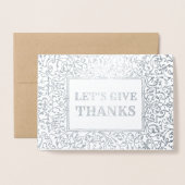 Remercions. Invitation du dîner Thanksgiving (Devant avec enveloppe)