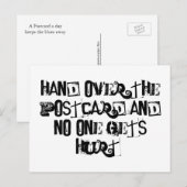 Remettez la carte postale et personne ne se fait b (Devant / Derrière)