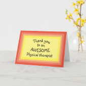 Remettez votre carte pour votre kiné (Fleur jaune)