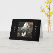 *REMETTEZ-VOUS VITE* CARTE DE GNOME SYMPA (Fleur jaune)
