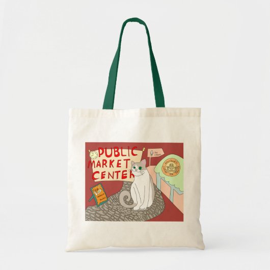 Remi bezoekt Pike Place Market Canvas tas (Voorkant)