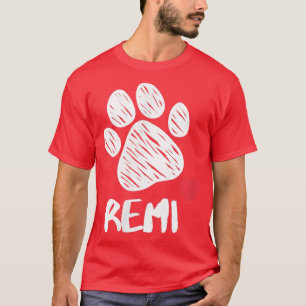 Remi My Dog Remi Ik hou van mijn hond Remi Puppy L T-shirt
