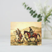 Remington - De Couriers, Frederic Remington-kunst Briefkaart (Staand voorkant)