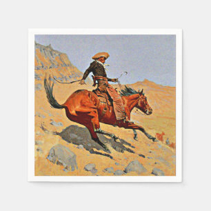 Remington - De Cowboy, beroemd schilderij Servet