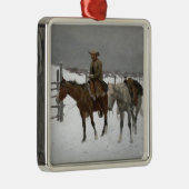 Remington - De Herfst van de Cowboy Metalen Ornament (Rechts)