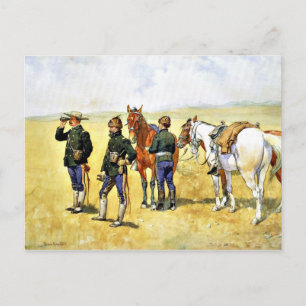 Remington - De Scouting Party, cowboy art Briefkaart