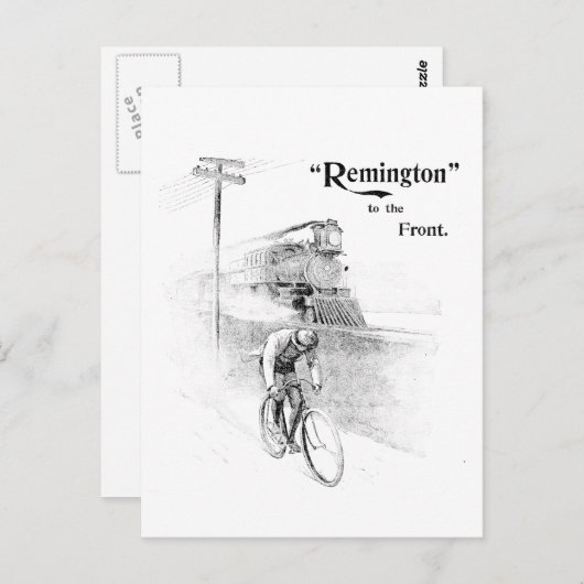 Remington-fietsen Briefkaart (Voorkant / Achterkant)