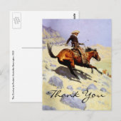 Remington is de Cowboy Briefkaart (Voorkant / Achterkant)