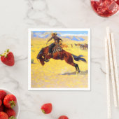 Remington Old West Horse and Cowboy Servet (Insitu)