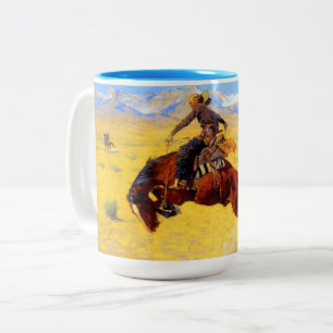 Remington Old West Horse and Cowboy Tweekleurige Koffiemok