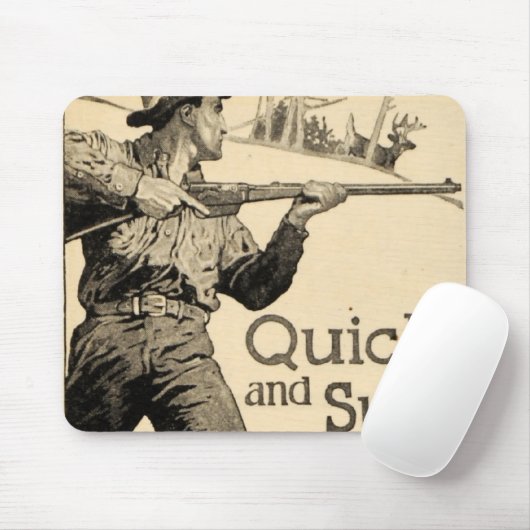Remington Rifle en Pistool - Snel en zeker Mousep Muismat (Met muis)