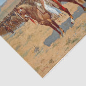Remington The Mexican Major Painting Tissuepapier (Detail)