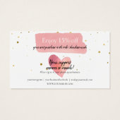 Remise de remerciement étoiles dorées aquarelle ro (Dos)