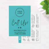 Remise des cheveux de la carte de soins postérieur (Bureau)