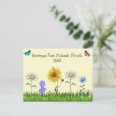 Remise Florale De La Carte Postale (Debout devant)