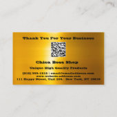 Remise Insérer Carte de visite 10$ Gold QR Logo (Dos)