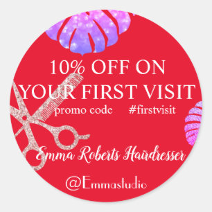 Remise Offre de vente Sticker rond classique