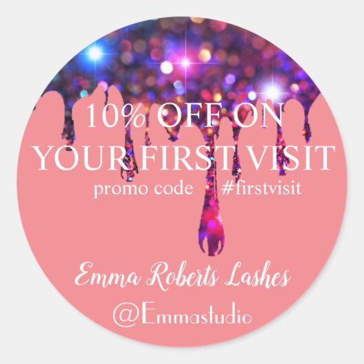 Remise Offre de vente Sticker rond classique (Devant)