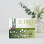Remise spa pour les vacances (olive) Carte postale (Debout devant)