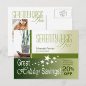 Remise spa pour les vacances (olive) Carte postale (Devant / Derrière)