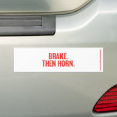 REMMEN. DAN HORN. BUMPERSTICKER (Op auto)