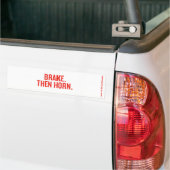 REMMEN. DAN HORN. BUMPERSTICKER (Op Truck)